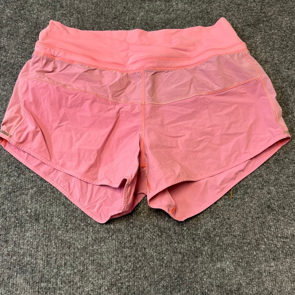 Lululemon Shorts Womens Size 6 Pink Speed Up Low Rise Mesh Back Athletic Running